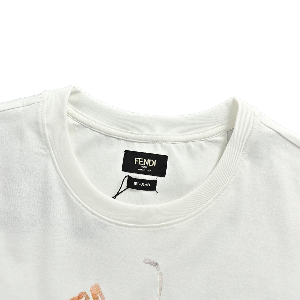 Fendi 26ss cherry ice cream printed short sleeves
