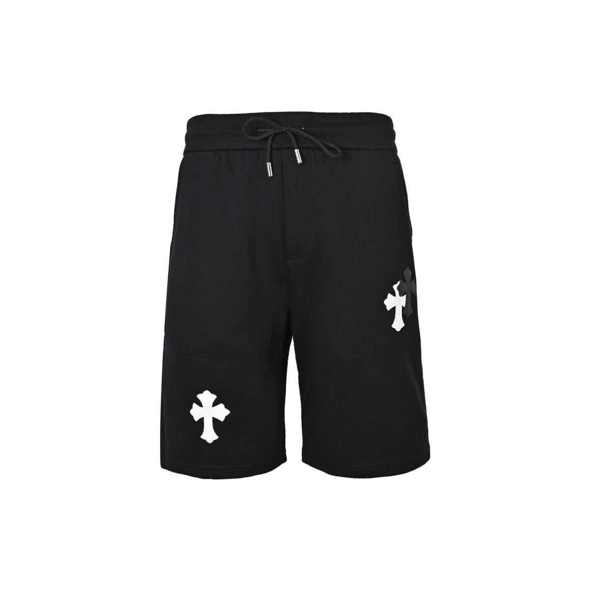 Chrome Hearts/Chrome Heart leather label cross embroidered shorts
