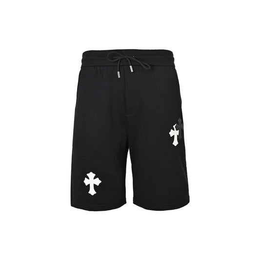 Chrome Hearts/Chrome Heart leather label cross embroidered shorts