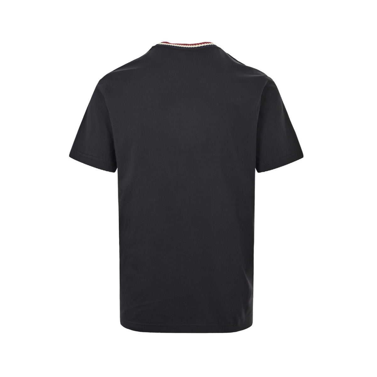 Moncler/Mask Knitted Color Stripe Neck Embroidered Letters Short Sleeves