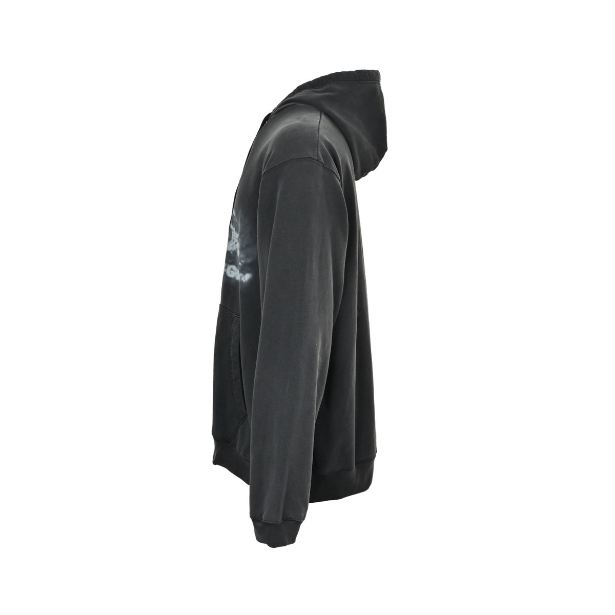 Balenciaga 26ss washed smoke print hooded sweatshirt