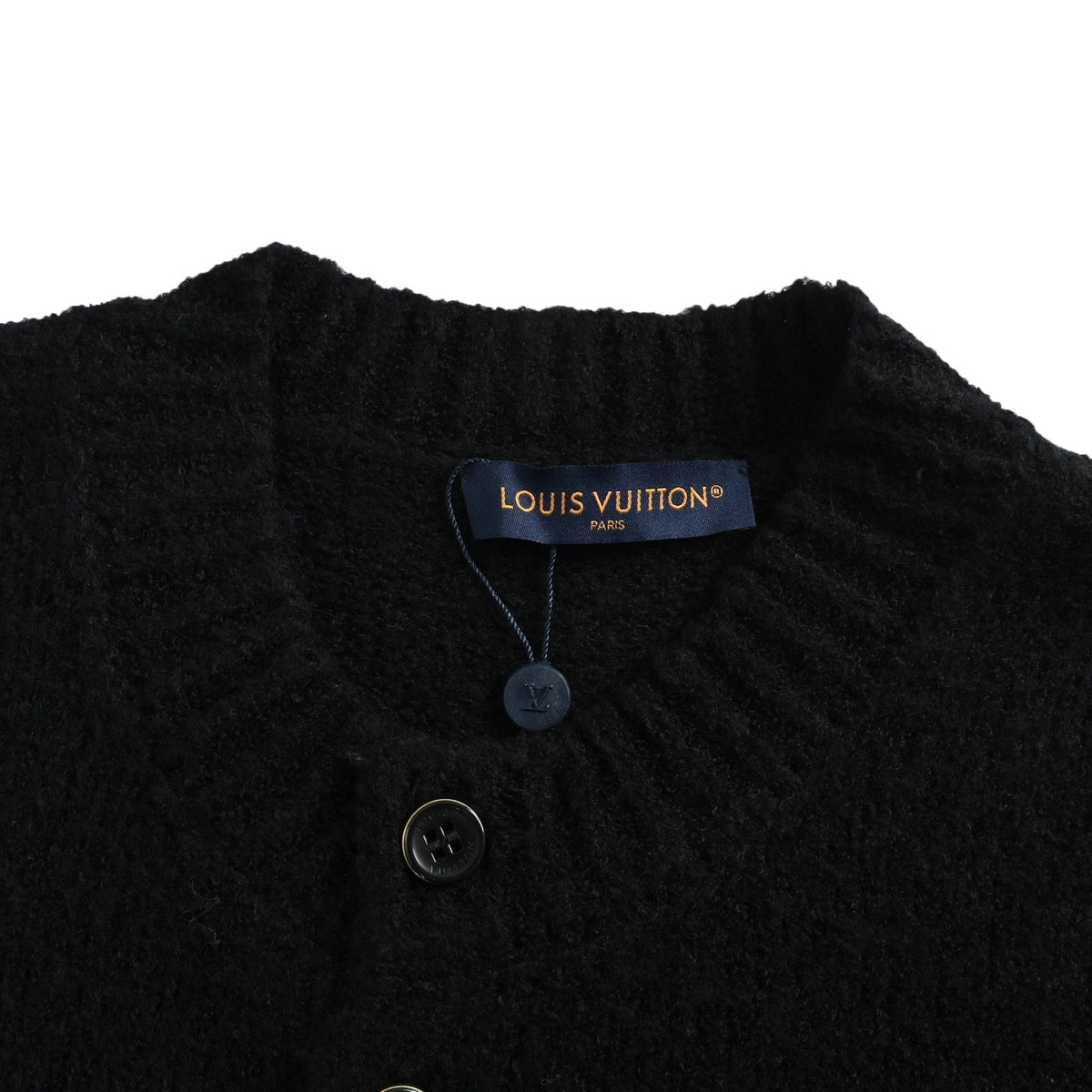 Louis Vuitton intarsia logo knitted cardigan