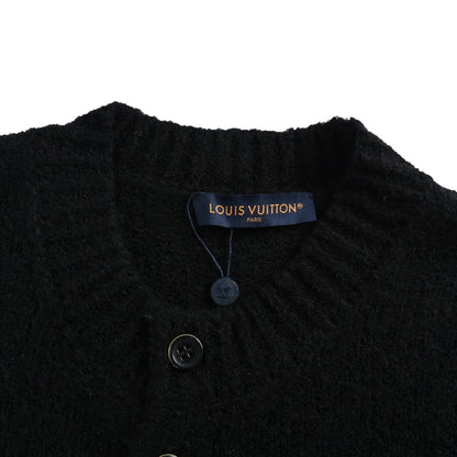 Louis Vuitton intarsia logo knitted cardigan