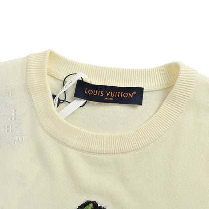 Louis Vuitton 22ss Nigo duck jacquard knitted short sleeves