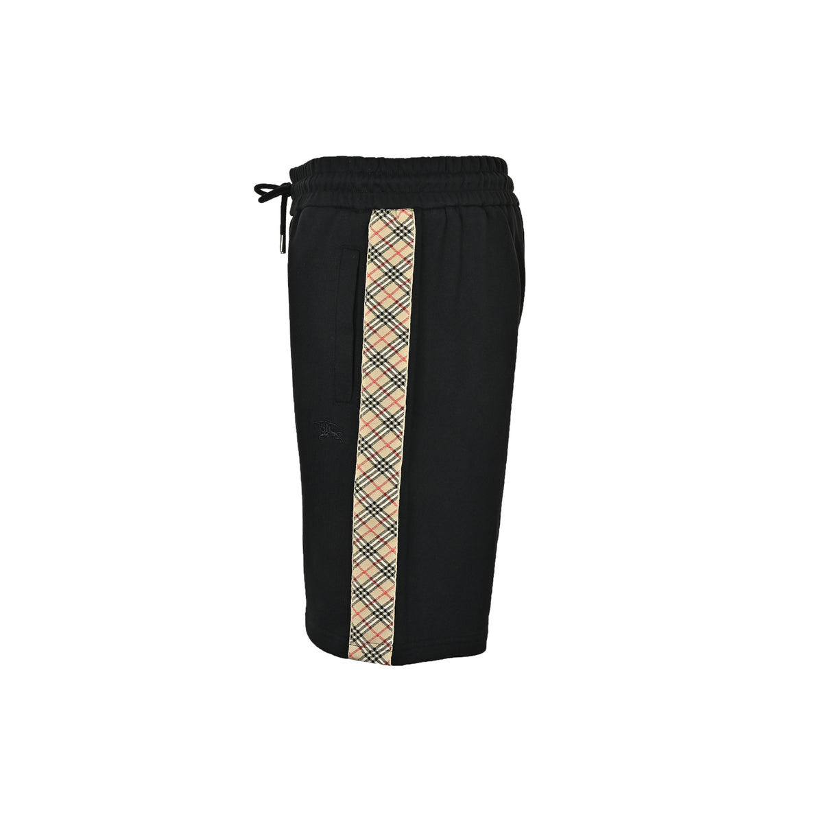 Burberry 26ss side plaid embroidered war horse shorts