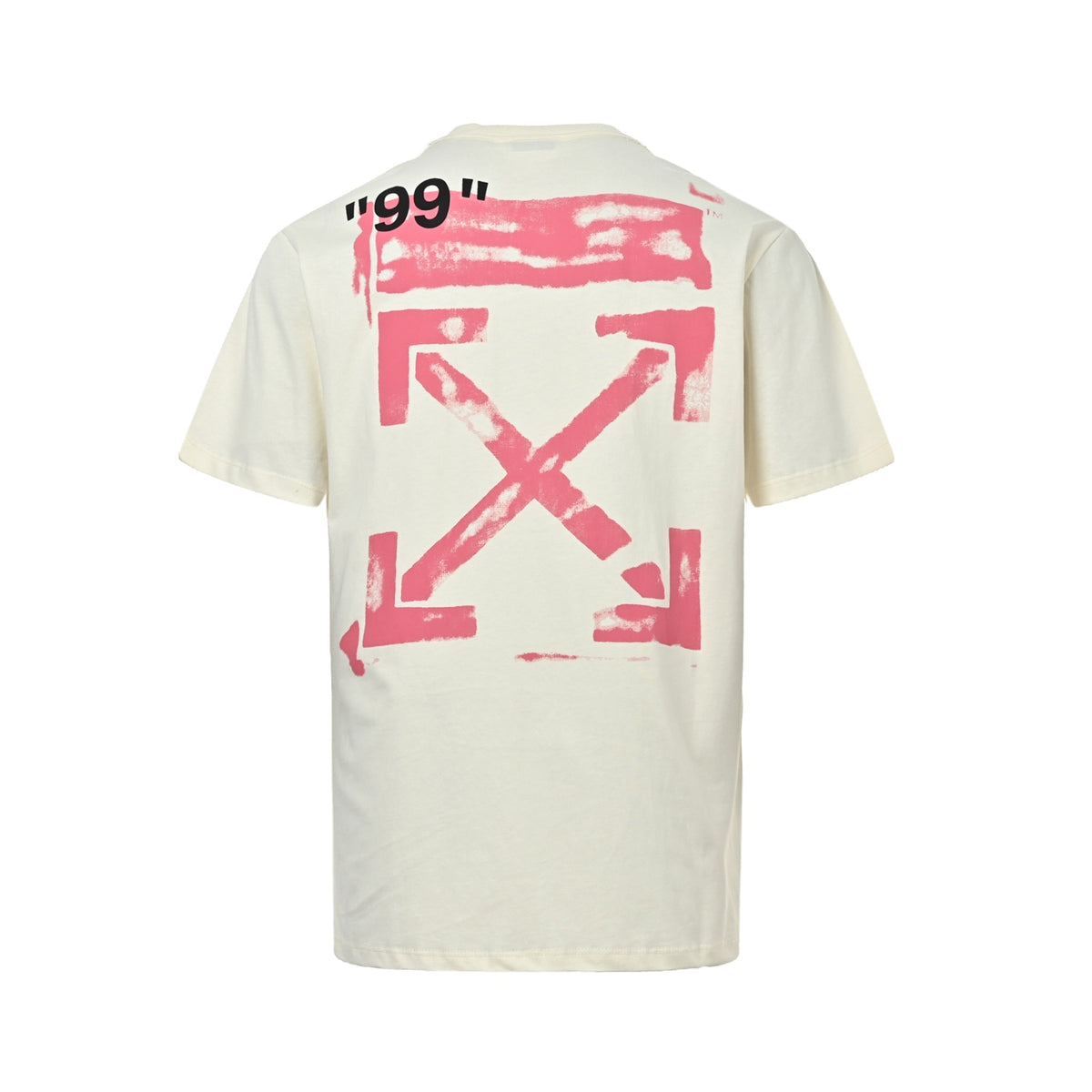 OFF WHITE C/O VIRGIL 19SS 99 pink arrow print short sleeves
