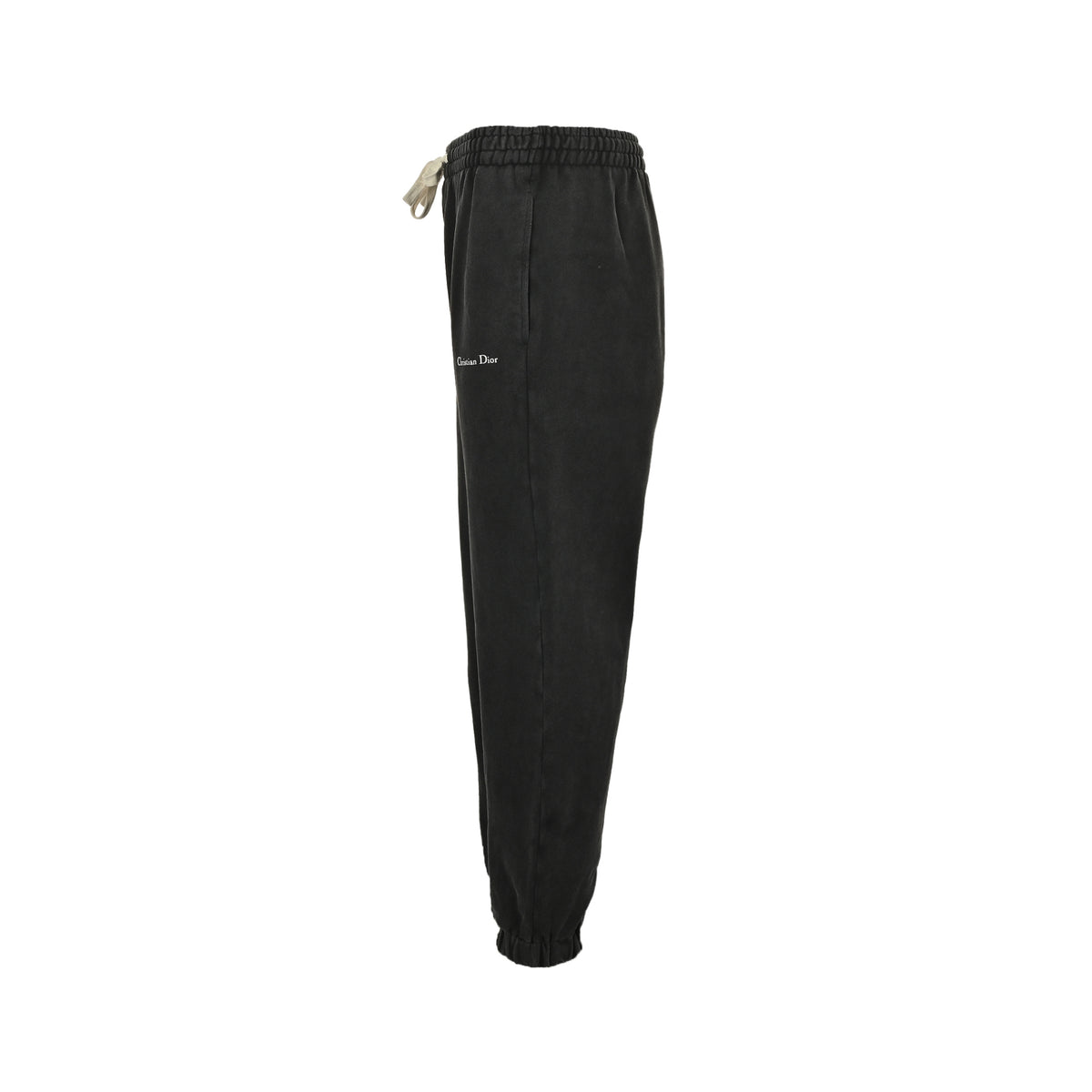 Dior washed letter print web trousers