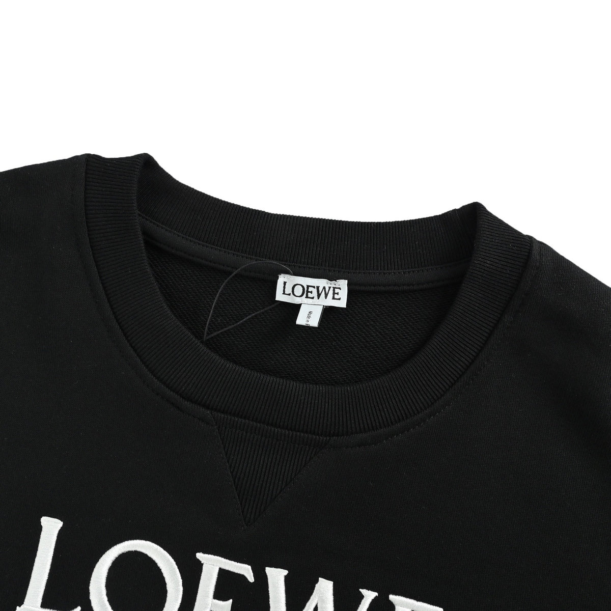 Loewe/Luo Yiwei Angpa joint embroidered logo round neck sweatshirt