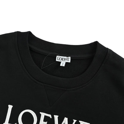 Loewe/Luo Yiwei Angpa joint embroidered logo round neck sweatshirt