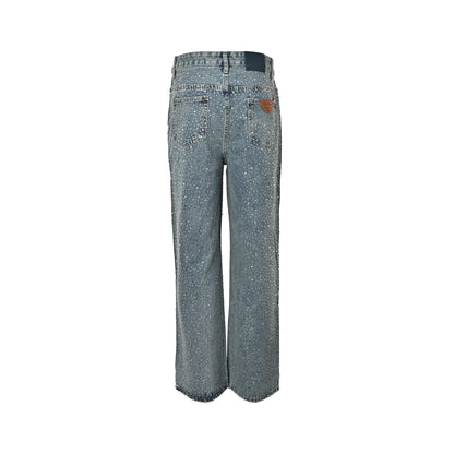 GOODBRAND full diamond letter watermark jeans