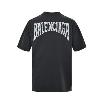 Balenciaga/Balanciaga 24ss resort style back letter printed short sleeves