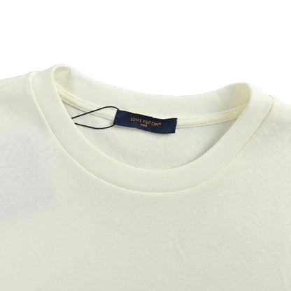 Louis Vuitton jacquard textured piqué cotton short sleeves