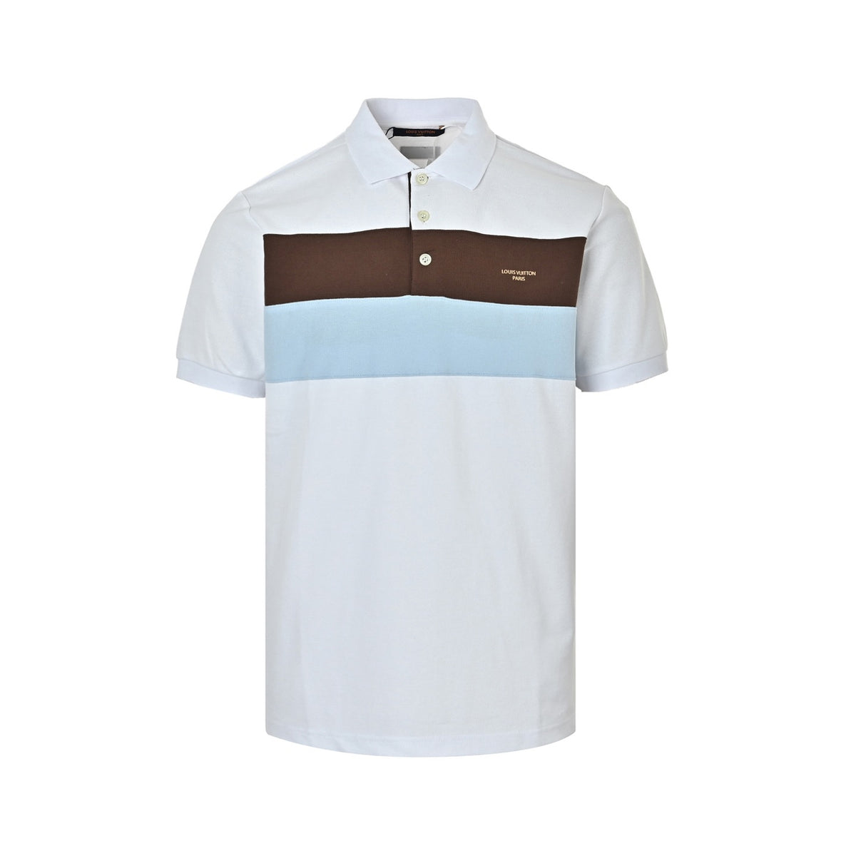 Louis Vuitton 26ss contrast striped Polo short sleeves