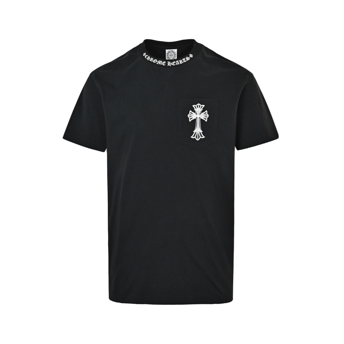 Chrome Hearts/Chrome Heart double-layer cross flower printed short sleeves
