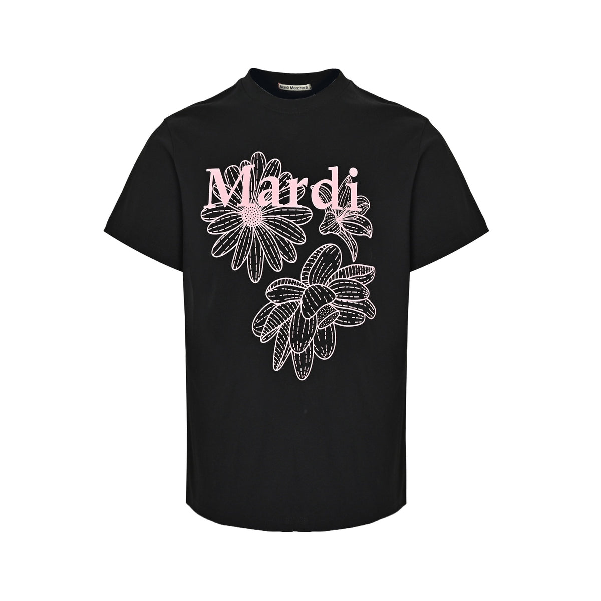 MARDI MERCREDI Korean style three flower daisy short sleeves
