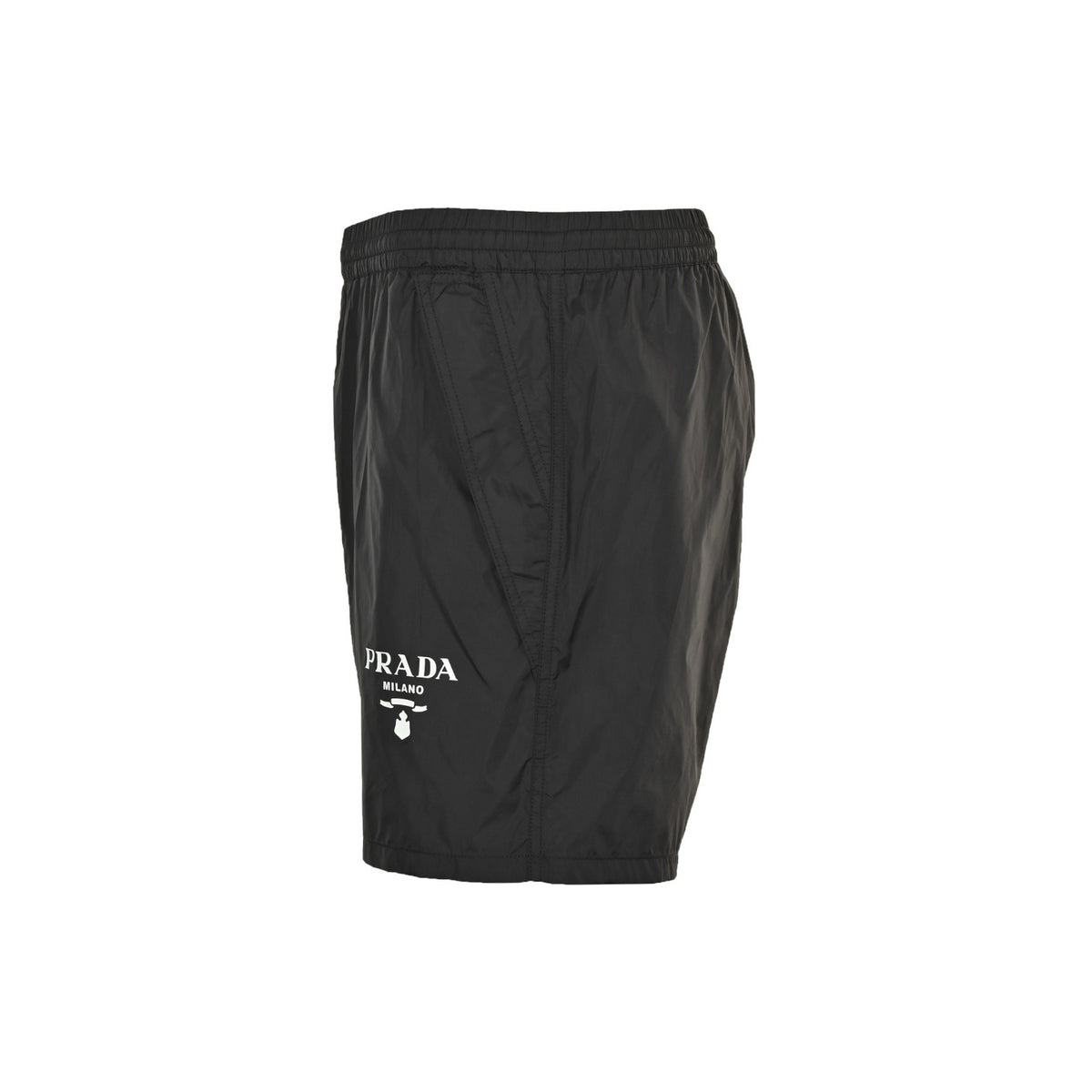 Prada 25ss printed logo nylon shorts