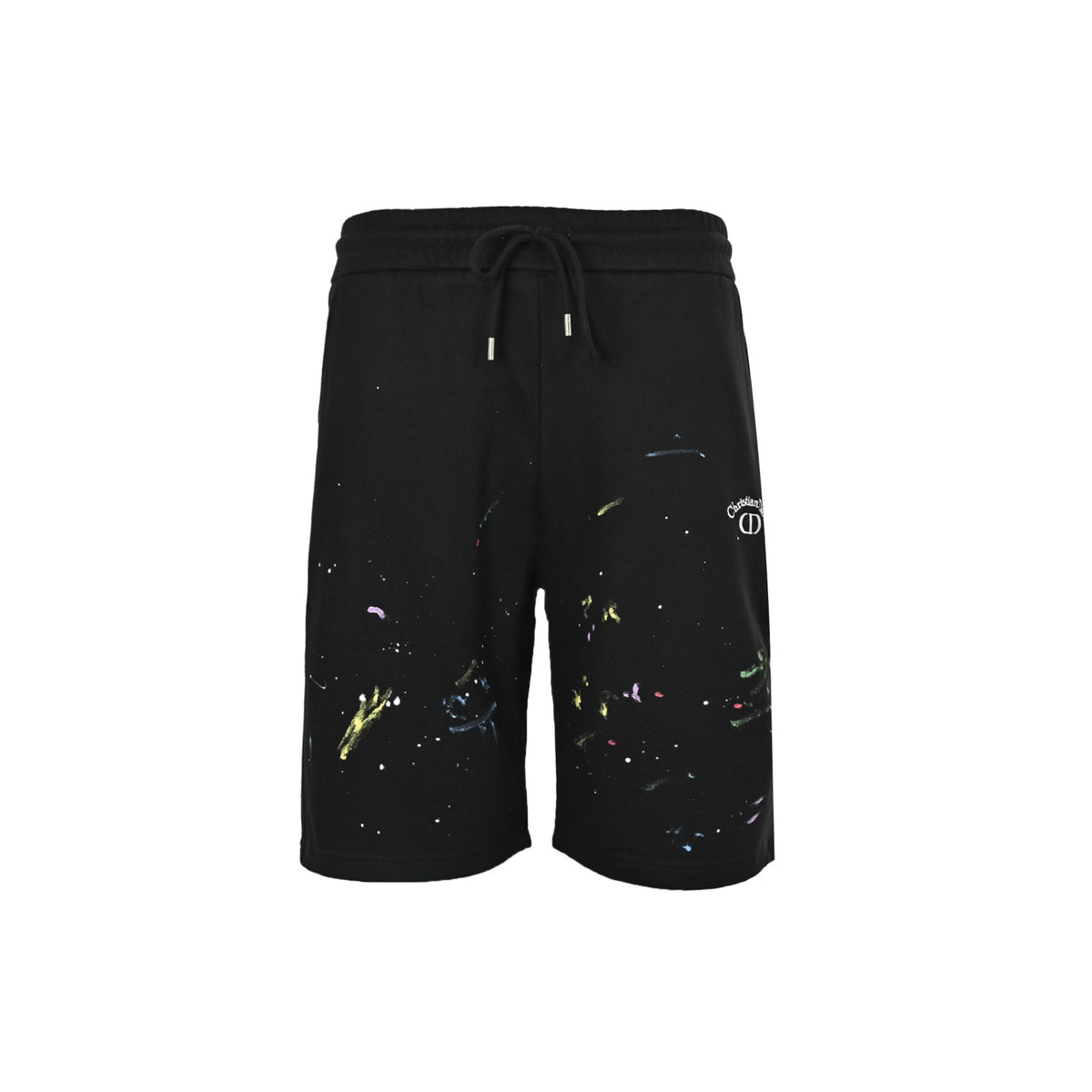 Dior inkjet graffiti embroidered logo shorts