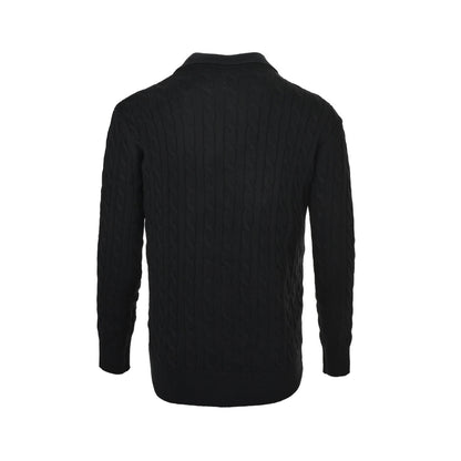 Ralph Lauren Cable Lapel Polo Sweater