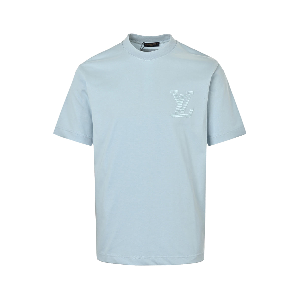 Louis Vuitton chest logo three-dimensional embroidery round neck short sleeves