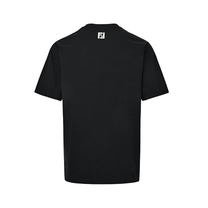 Fendi heavy double F square embroidered short sleeves
