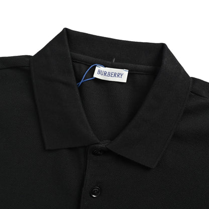 Burberry 25ss cursive signature letter embroidery Polo short sleeves