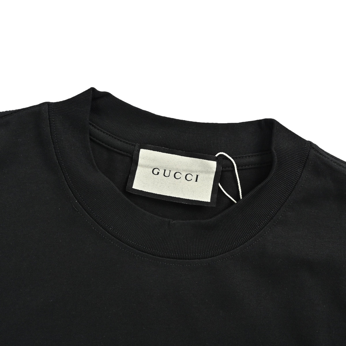 Gucci Double G blue thread embroidered short sleeves