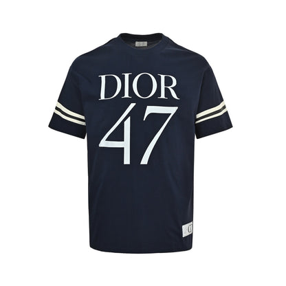 Dior 47 large letters logo printed short sleeves