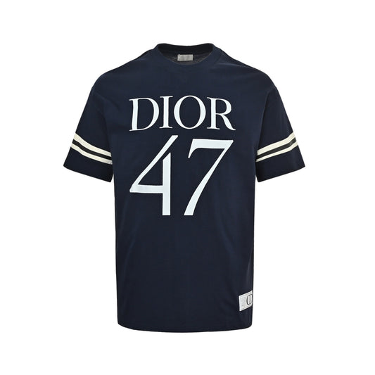 Dior 47 large letters logo printed short sleeves