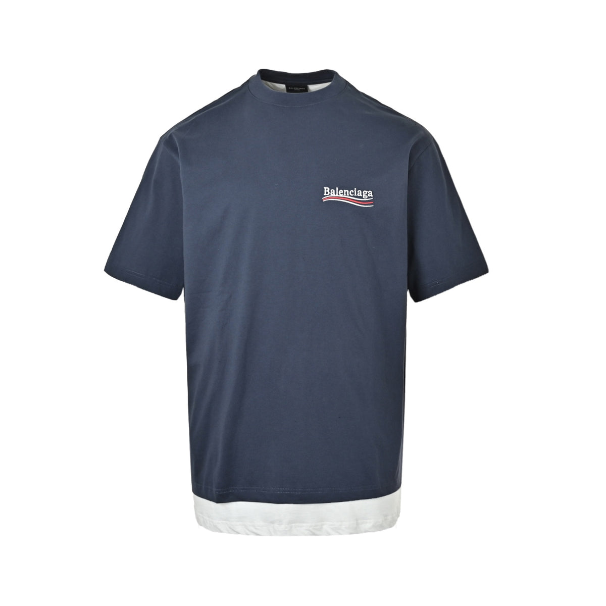 Balenciaga Coke layered embroidered short sleeves