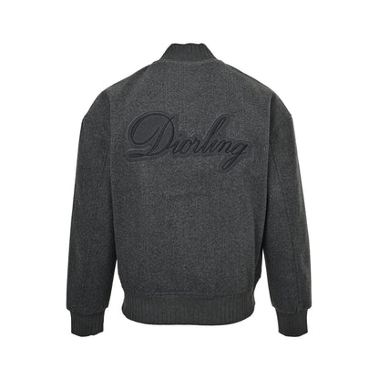 Dior embroidered patchwork baseball jacket