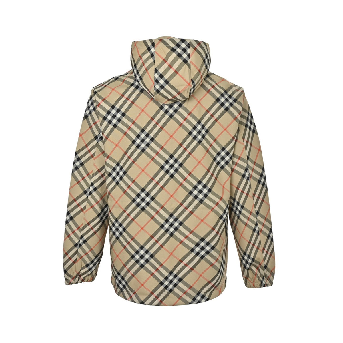 Burberry 25Fw plaid belted hooded jacket