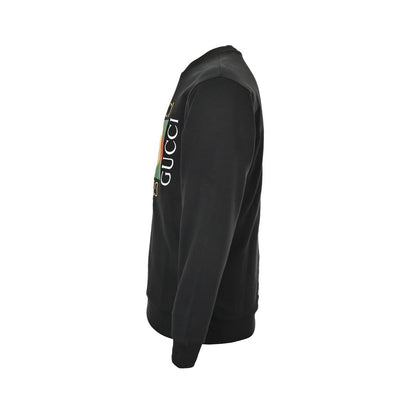 Gucci Valentine's Day Love Patch Heavy Embroidery Round Neck Sweatshirt