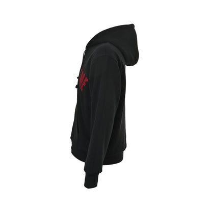 Supreme 25 patch embroidered letter zipper hooded sweatshirt jacket