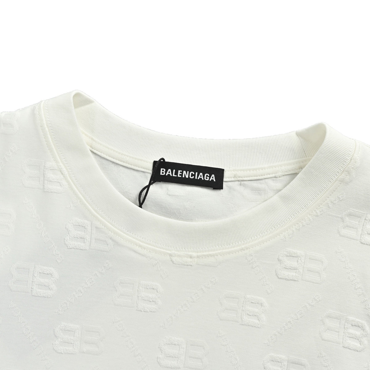 Balenciaga 26ss all-over presbyopia jacquard short sleeves