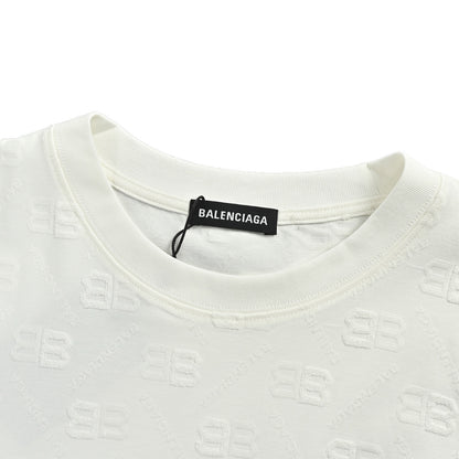 Balenciaga 26ss all-over presbyopia jacquard short sleeves