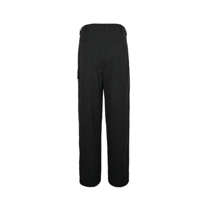 Fendi gabardine belt loop zipper patch pocket cargo trousers
