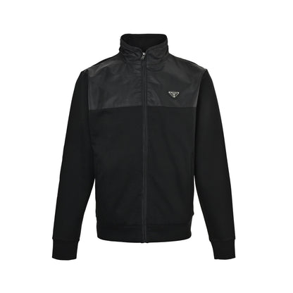 Prada Re-Nylon nylon zipper patchwork jacket