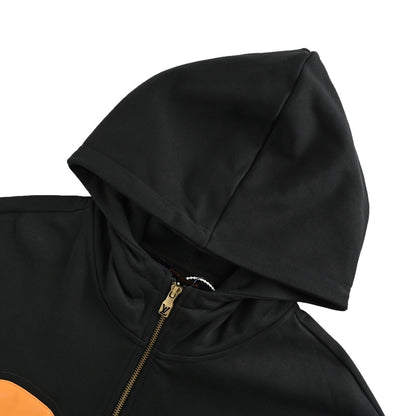 Louis Vuitton 25Fw Nigo joint leather embroidered zipper jacket