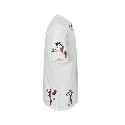 Louis Vuitton 26ss ink smudged presbyopia printed short sleeves