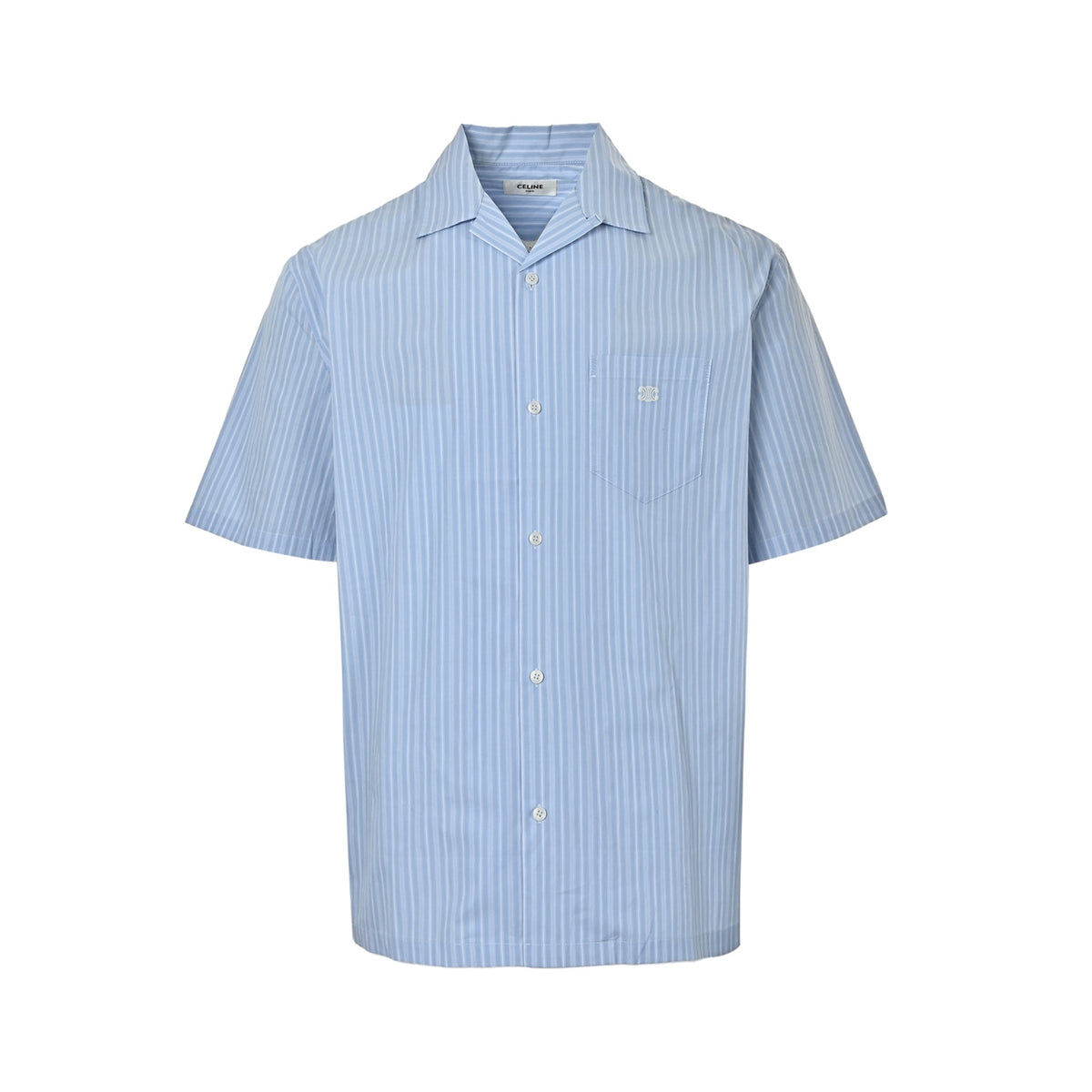 Celine Arc de Triomphe embroidered short-sleeved shirt