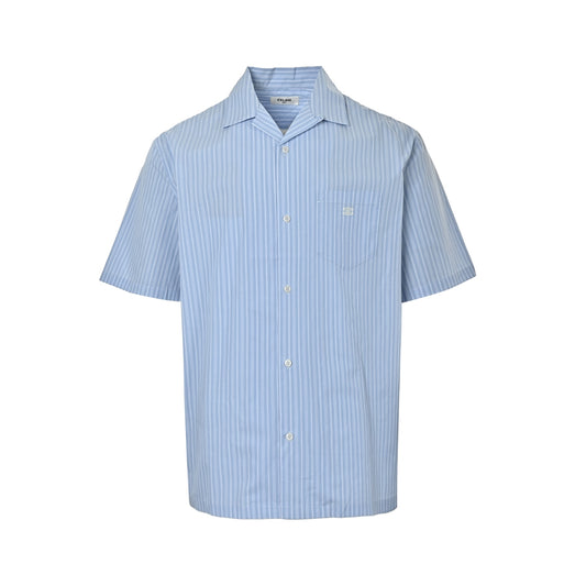 Celine Arc de Triomphe embroidered short-sleeved shirt