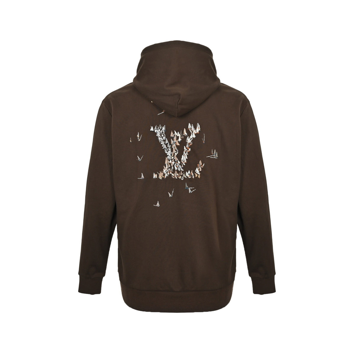 Louis Vuitton sailing embroidered hooded sweatshirt