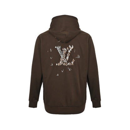 Louis Vuitton sailing embroidered hooded sweatshirt