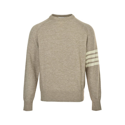 Thom Browne/Thom Brown four-bar wool crew neck sweater