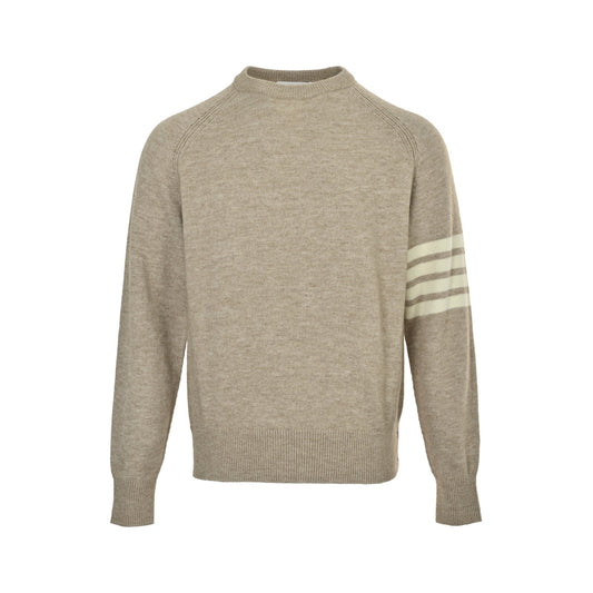 Thom Browne/Thom Brown four-bar wool crew neck sweater