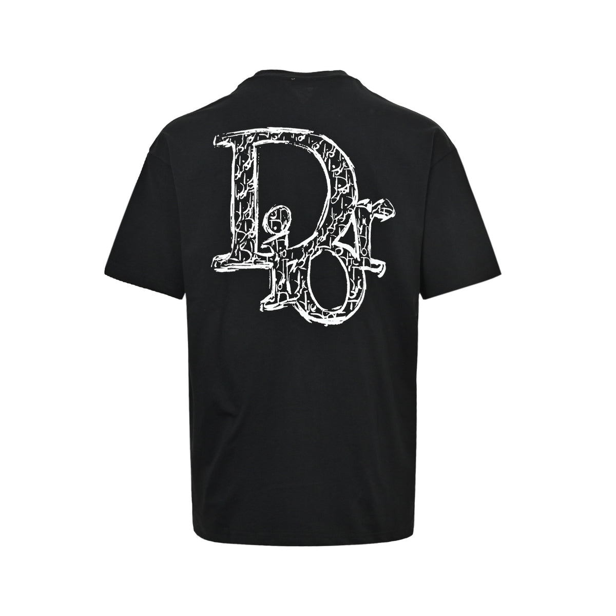 Dior 26ss graffiti letter short sleeves