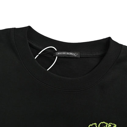 Chrome Hearts patch embroidered letter hardware cross short sleeves