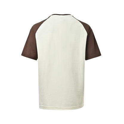Adidas clover embroidered three-bar short sleeves