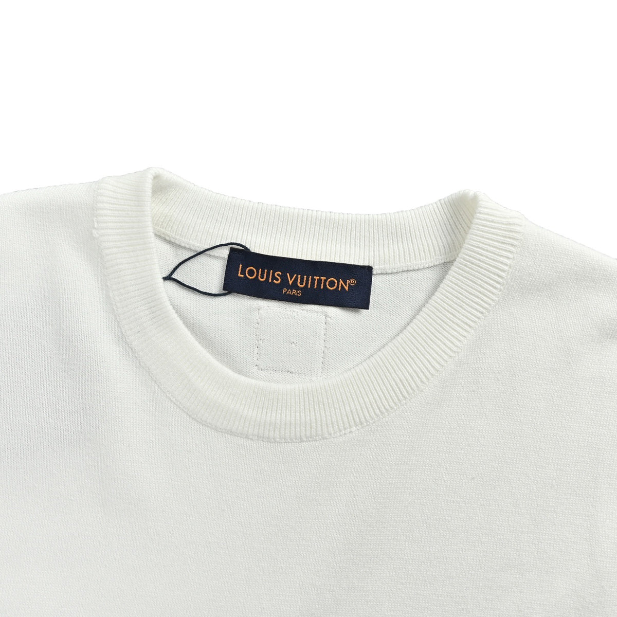 Louis Vuitton fox letter embroidered knitted short sleeves