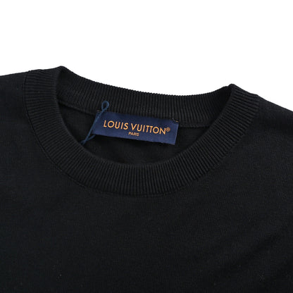 Louis Vuitton 25ss gradient old flower diamond knitted short sleeves